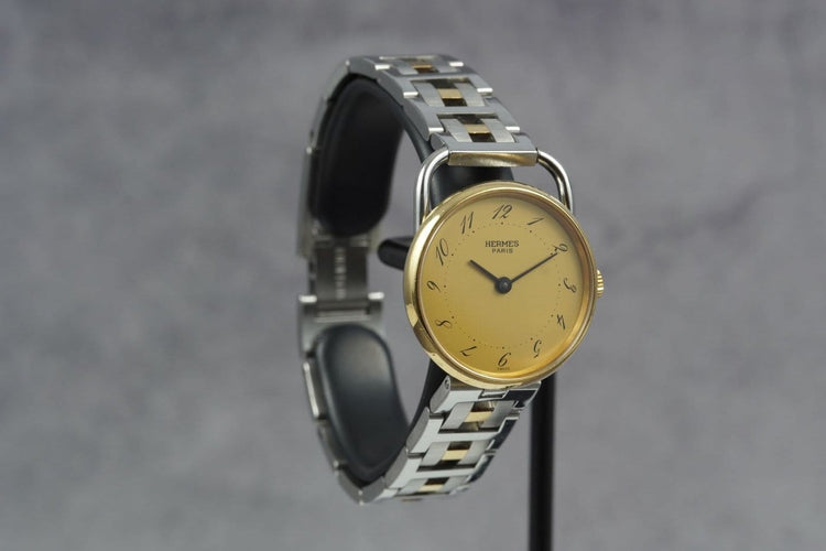 Montre Hermès Arceau - Montre en or jaune et acier 58 Facettes TOT-11230