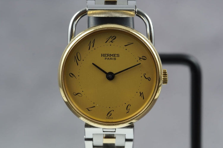 Montre Hermès Arceau - Montre en or jaune et acier 58 Facettes TOT-11230