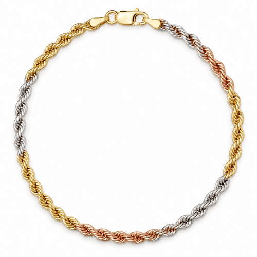 Bracelet Bracelet corde trois ors 18 carats 58 Facettes DG00TR01AEAFG