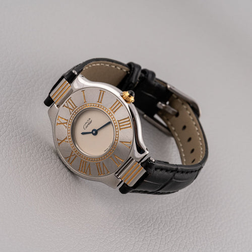 Montre Cartier Must de 21 - Montre en or et acier 58 Facettes TOT-01935