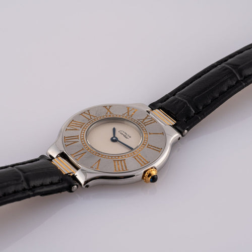 Montre Cartier Must de 21 - Montre en or et acier 58 Facettes TOT-01935