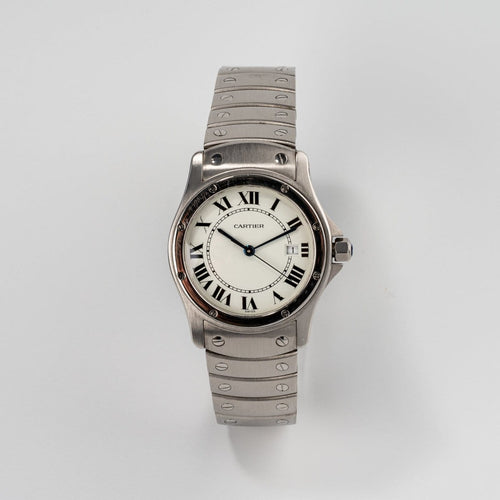 Montre Cartier Santos Ronde - Montre unisexe en acier 58 Facettes TOT-01861