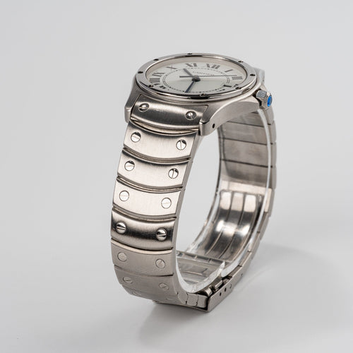 Montre Cartier Santos Ronde - Montre unisexe en acier 58 Facettes TOT-01861