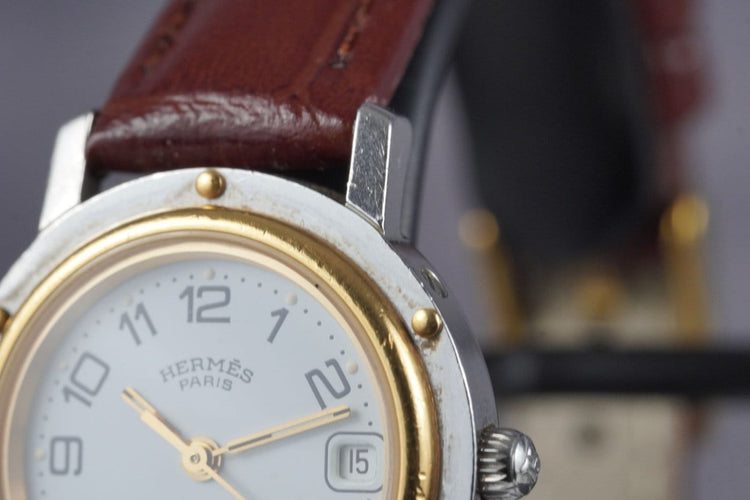 Montre Hermès Clipper - Montre en acier 58 Facettes TOT-11285