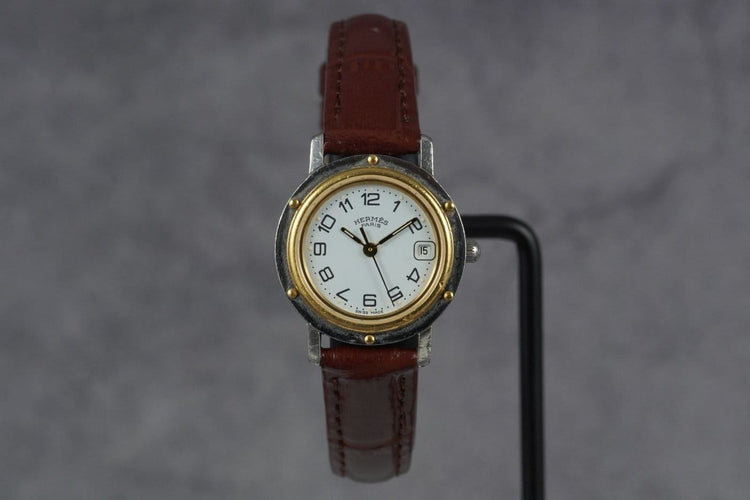 Montre Hermès Clipper - Montre en acier 58 Facettes TOT-11285