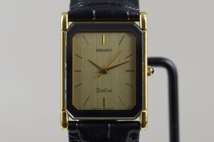 Montre Seiko Dolce Tank - Montre quartz en acier 58 Facettes TOT-11278