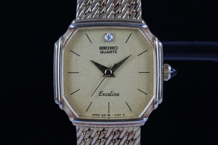 Montre Seiko Exceline - Montre femme en acier couleur or 58 Facettes TOT-01722