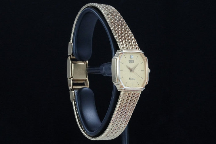 Montre Seiko Exceline - Montre femme en acier couleur or 58 Facettes TOT-01722