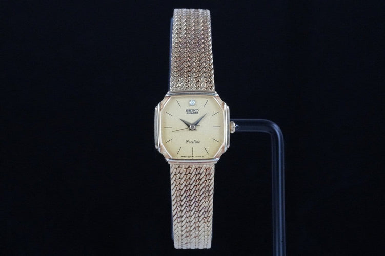 Montre Seiko Exceline - Montre femme en acier couleur or 58 Facettes TOT-01722