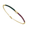 Bracelet Bracelet à segments émaillés en or jaune 18 ct 58 Facettes 39832