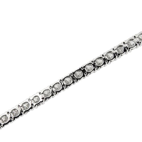 Bracelet Bracelet tennis en or blanc 18 ct et diamants 5,10 ct 58 Facettes 33555