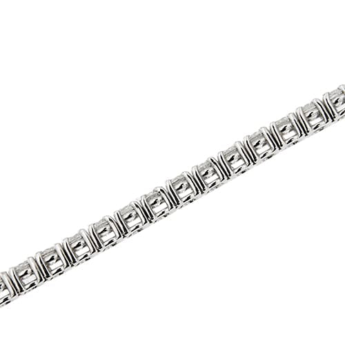 Bracelet Bracelet tennis en or blanc 18 ct et diamants 5,10 ct 58 Facettes 33555