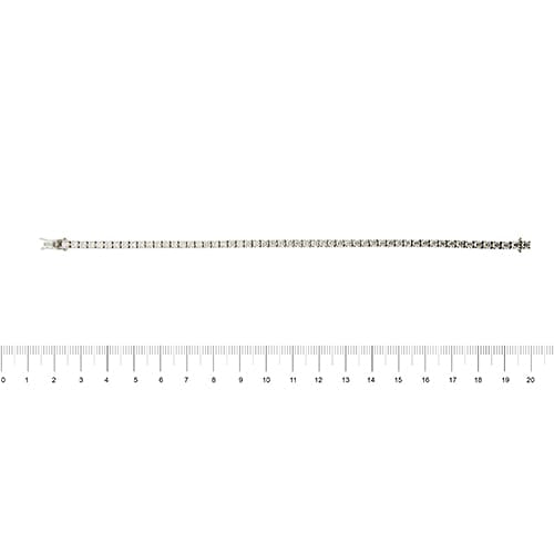 Bracelet Bracelet tennis en or blanc 18 ct et diamants 5,10 ct 58 Facettes 33555