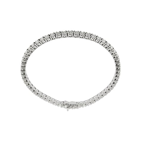 Bracelet Bracelet tennis en or blanc 18 ct et diamants 5,10 ct 58 Facettes 33555