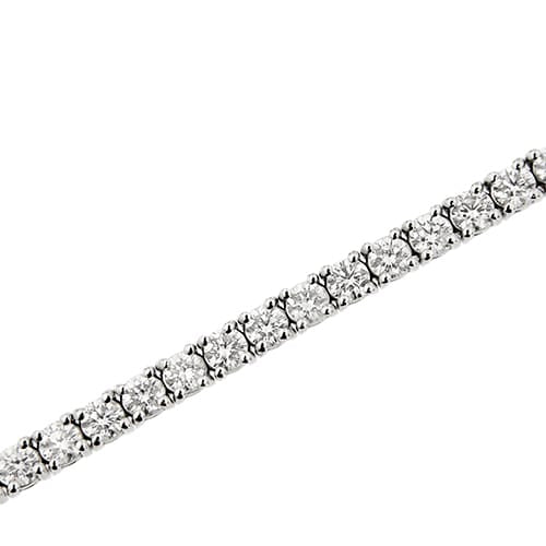 Bracelet Bracelet tennis en or blanc 18 ct et diamants 5,10 ct 58 Facettes 33555