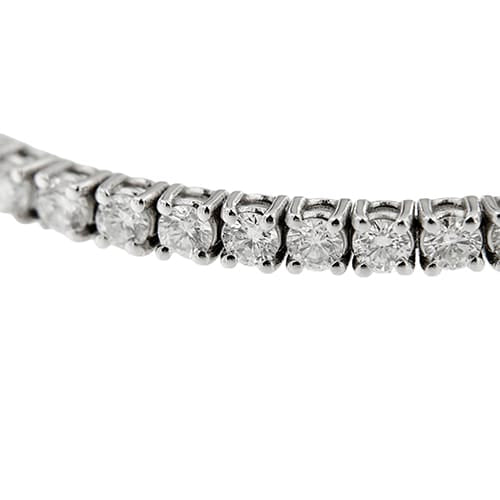 Bracelet Bracelet tennis en or blanc 18 ct et diamants 5,10 ct 58 Facettes 33555