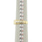 Bague Bague homme bandeau en or jaune et blanc 18 ct avec diamant 58 Facettes 37690