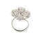 Bague Bague fleur en or blanc 18 ct avec onyx blanc 58 Facettes 37093