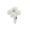 Bague Bague fleur en or blanc 18 ct avec onyx blanc 58 Facettes 37093