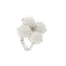 Bague Bague fleur en or blanc 18 ct avec onyx blanc 58 Facettes 37093