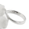 Bague Bague fleur en or blanc 18 ct avec onyx blanc 58 Facettes 37093