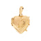Pendentif Pendentif porte-photo cœur ouvrant en or rose 18 ct 58 Facettes 36821