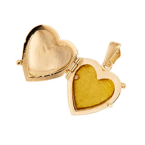 Pendentif Pendentif porte-photo cœur ouvrant en or rose 18 ct 58 Facettes 36821