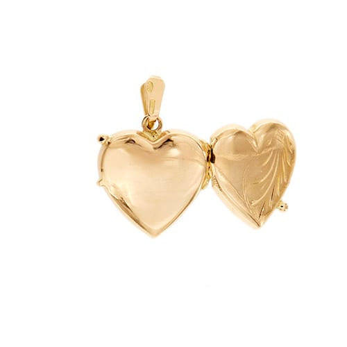 Pendentif Pendentif porte-photo cœur ouvrant en or rose 18 ct 58 Facettes 36821