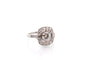 Bague 54 Bague en platine avec diamant 0,90 ct F/VS1 et diamants 58 Facettes 27843-27364A