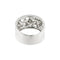 Bague 63 Bague jonc ajourée en or blanc 18 ct et diamants 58 Facettes 24534
