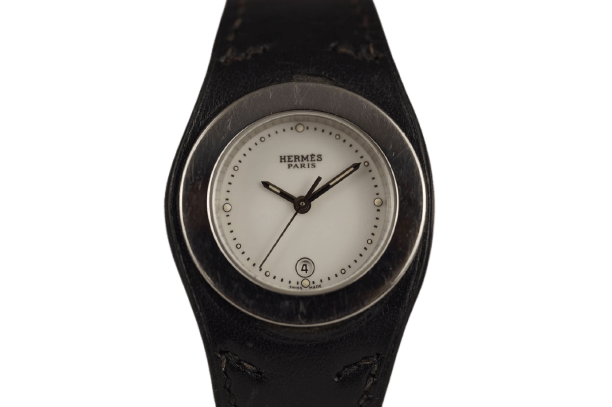Montre Hermès Harnais - Montre HA3.210 en acier 58 Facettes TOT-10872
