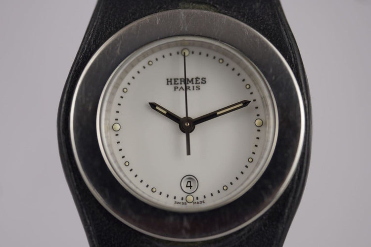 Montre Hermès Harnais - Montre HA3.210 en acier 58 Facettes TOT-10872