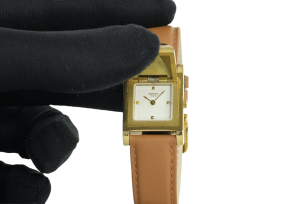 Hermès Medor - Ocelové hodinky 58 Facettes TOT-01962