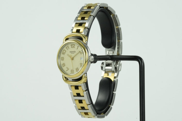 Hermès Pullman - Damenarmbanduhr aus Stahl 58 Facettes TOT-01928
