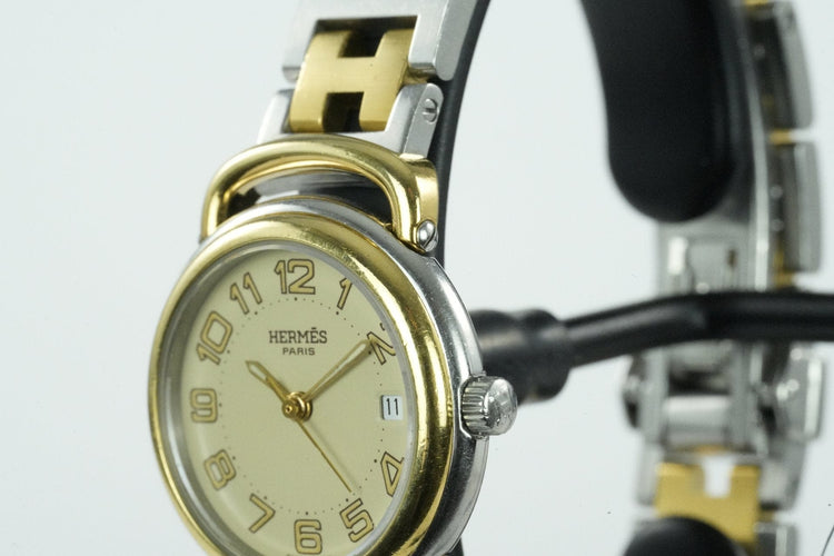 Hermès Pullman - Damenarmbanduhr aus Stahl 58 Facettes TOT-01928