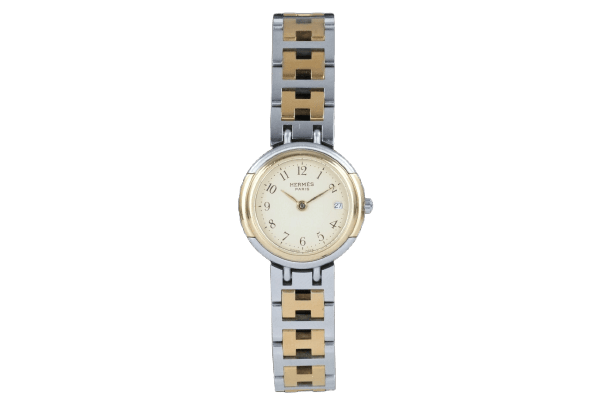 Hermès Windsor - Steel and gold-plated watch 58 Facettes TOT-01810