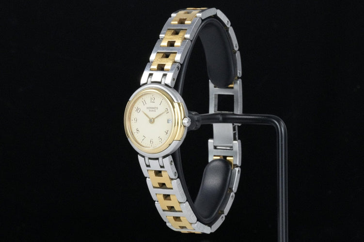 Hermès Windsor - Steel and gold-plated watch 58 Facettes TOT-01810