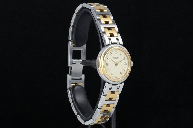Montre Hermès Windsor - Montre 62.03 en acier bicolore 58 Facettes TOT-01810