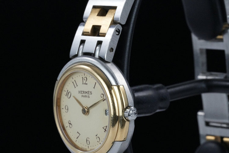 Hermès Windsor - Steel and gold-plated watch 58 Facettes TOT-01810