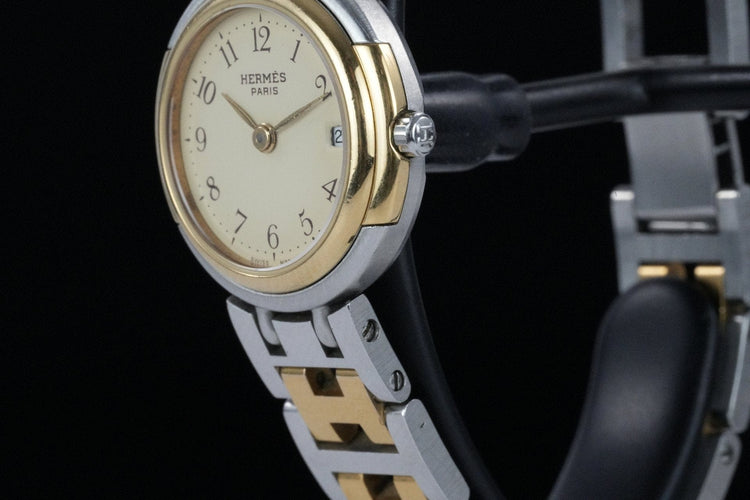 Hermès Windsor - Steel and gold-plated watch 58 Facettes TOT-01810