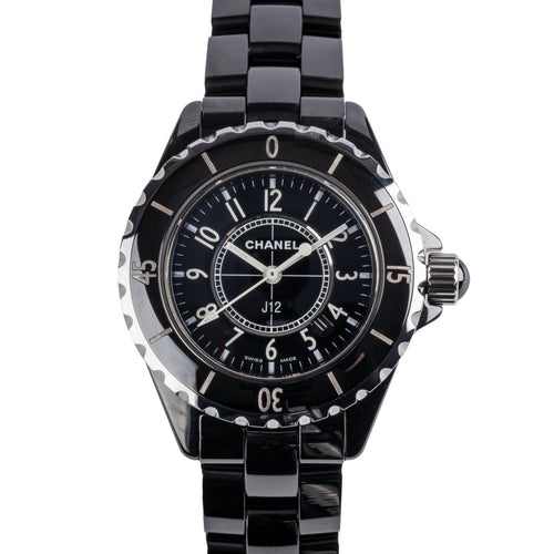 Montre Chanel J12 - Montre H0682 en céramique noire 58 Facettes TOT-01990