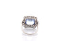 Bague 54 Bague Art déco en platine avec saphir de Ceylan et diamants 58 Facettes 27854-27749