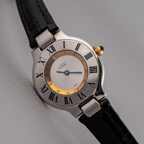 Montre Cartier Must 21 - Montre 1340 en acier 58 Facettes TOT-11057