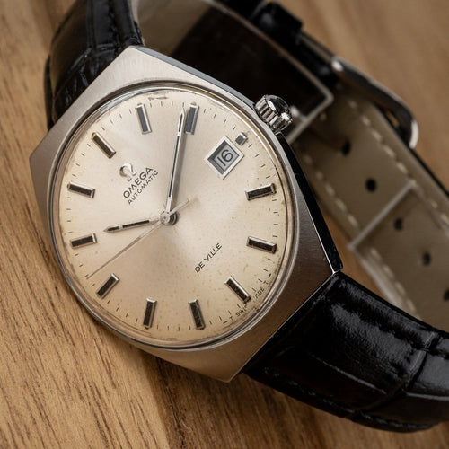 Montre Omega De Ville - Montre automatique en acier, réf. 166.051 58 Facettes TOT-10358