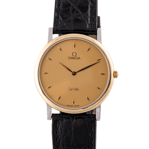 Montre Omega De Ville - Montre unisexe en or jaune et acier 58 Facettes TOT-01937