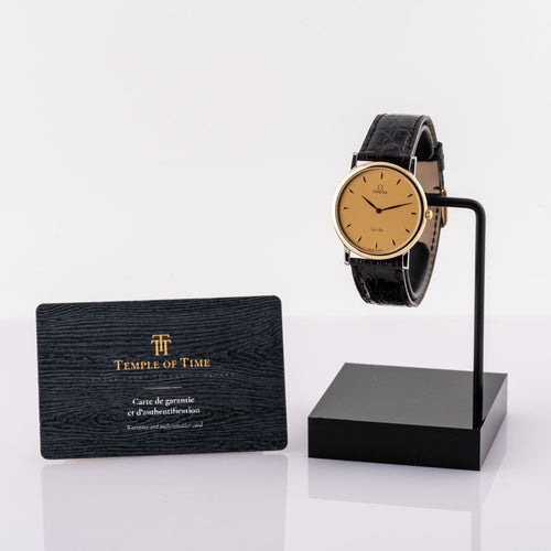 Montre Omega De Ville - Montre unisexe en or jaune et acier 58 Facettes TOT-01937