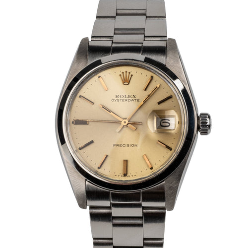 Montre Rolex Oyster Precision Date - Montre en acier 58 Facettes TOT-02026