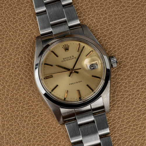 Montre Rolex Oyster Precision Date - Montre en acier 58 Facettes TOT-02026