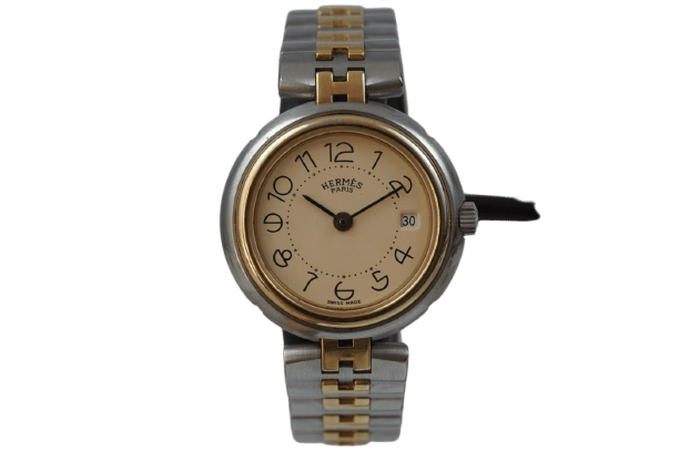 Montre Hermès Profile - Montre quartz en acier bicolore 58 Facettes TOT-11211