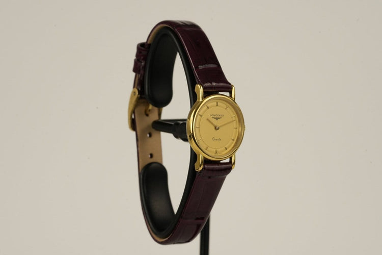 Montre Longines Quartz - Montre femme plaqué or 58 Facettes TOT-01467